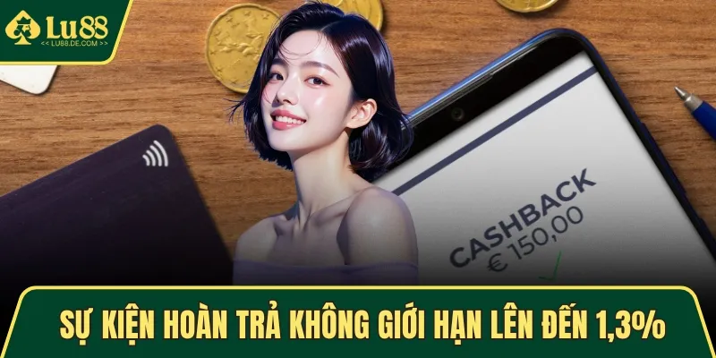 TRANG CHỦ 11 Sự kiện hoàn trả không giới hạn lên đến 1,3% tại LU88