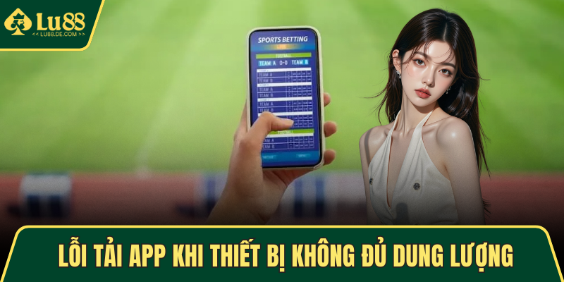 Lỗi tải app khi thiết bị không đủ dung lượng